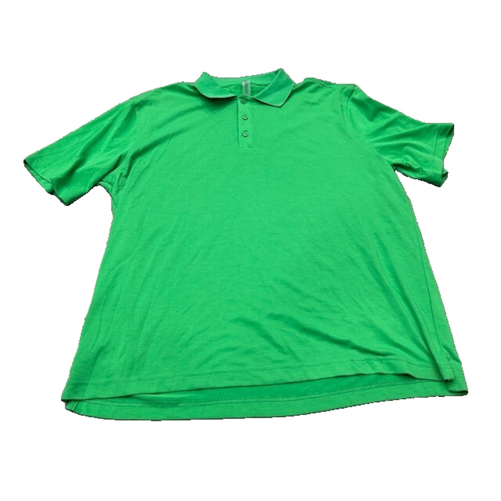 Outdoor Voices Mens Birdie Polo Shirt Short Sleeve Golf Preppy Green Size XL
